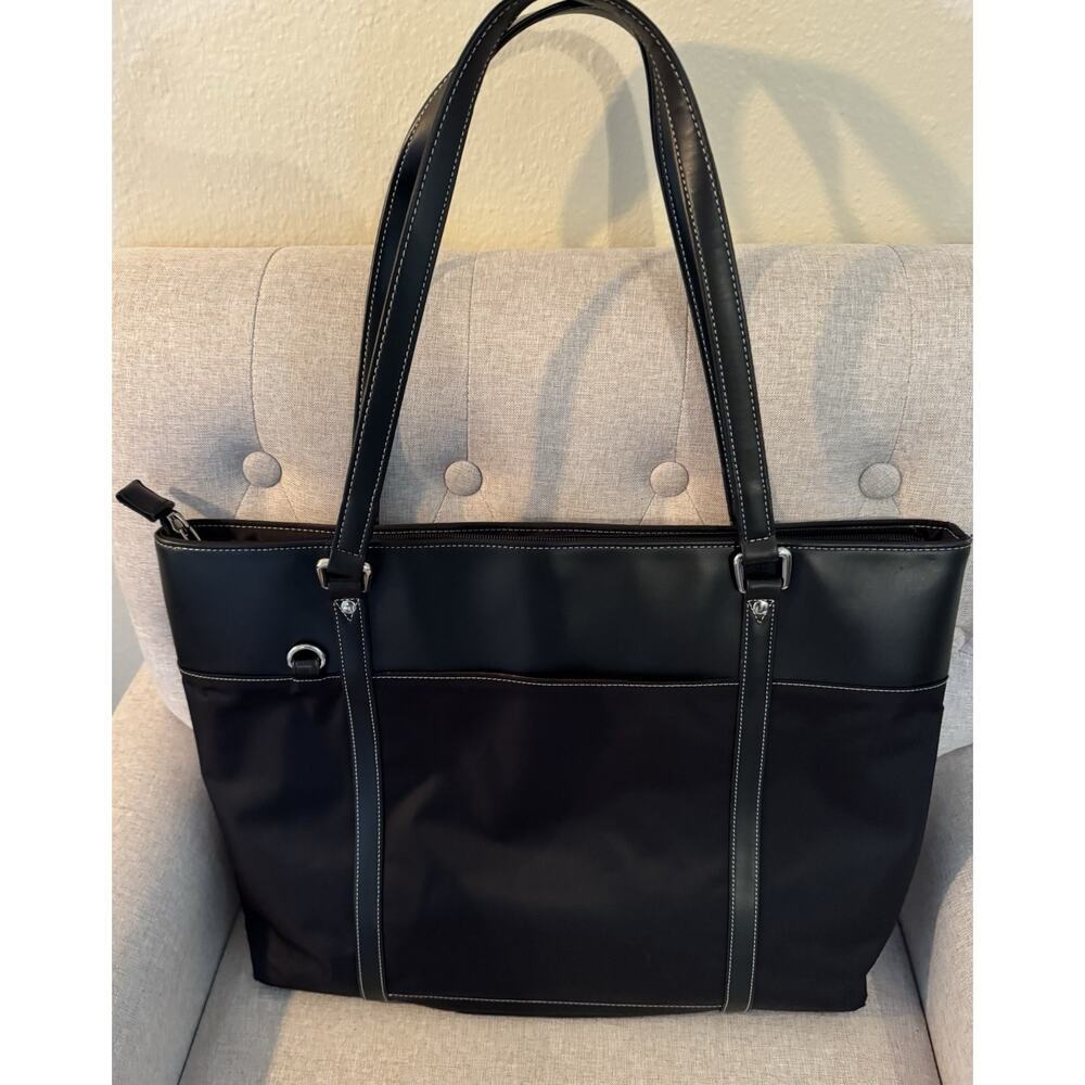 Women's Targus Tote Computer Tote Bag Laptop Bag Large Tote - Picture 2 of 7